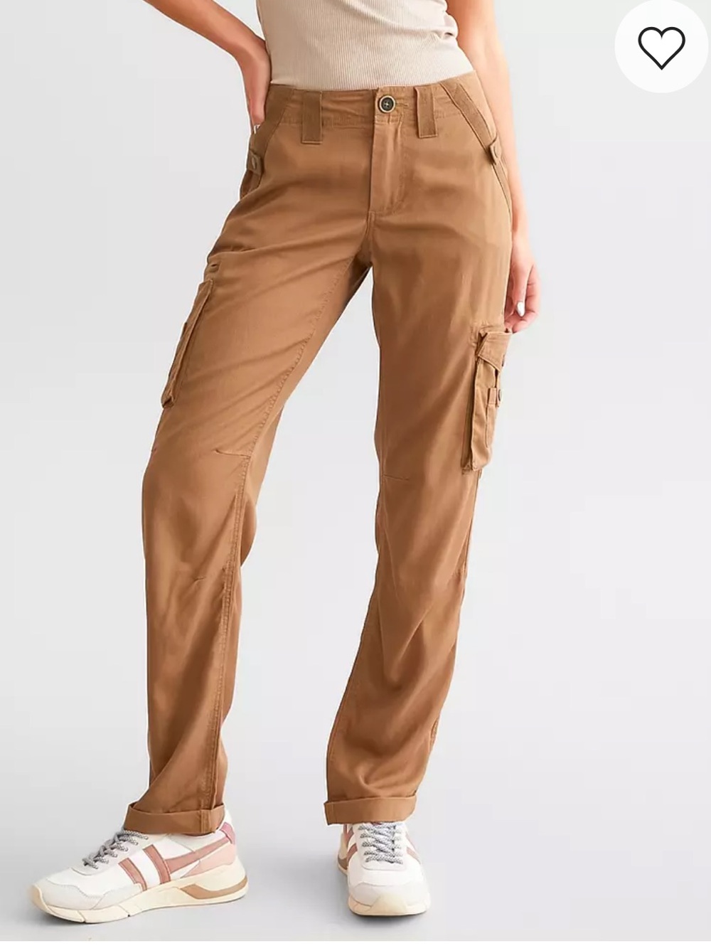 Buckle Women's Cargo Pants in Light Brown